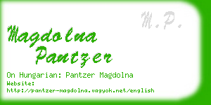 magdolna pantzer business card